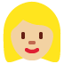 woman: medium-light skin tone 👩🏼 Discord emoji — free static PNG download