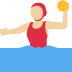 woman playing water polo: medium-light skin tone 🤽🏼‍♀️ Discord emoji — free static PNG download