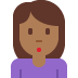 woman pouting: medium-dark skin tone 🙎🏾‍♀️ Discord emoji — free static PNG download