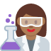 woman scientist: medium-dark skin tone 👩🏾‍🔬 Discord emoji — free static PNG download