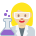 woman scientist: medium-light skin tone 👩🏼‍🔬 Discord emoji — free static PNG download