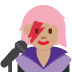 woman singer: medium skin tone 👩🏽‍🎤 Discord emoji — free static PNG download