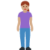woman standing: medium skin tone 🧍🏽‍♀️ Discord emoji — free static PNG download