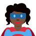 woman superhero: dark skin tone 🦸🏿‍♀️ Discord emoji — free static PNG download