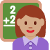 woman teacher: medium skin tone 👩🏽‍🏫 Discord emoji — free static PNG download