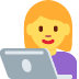 woman technologist 👩‍💻 Discord emoji — free static PNG download