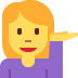 woman tipping hand 💁‍♀️ Discord emoji — free static PNG download