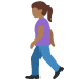 woman walking: medium-dark skin tone 🚶🏾‍♀️ Discord emoji — free static PNG download