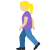 woman walking: medium-light skin tone 🚶🏼‍♀️ Discord emoji — free static PNG download