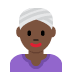 woman wearing turban: dark skin tone 👳🏿‍♀️ Discord emoji — free static PNG download