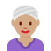 woman wearing turban: medium skin tone 👳🏽‍♀️ Discord emoji — free static PNG download