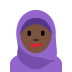 woman with headscarf: dark skin tone 🧕🏿 Discord emoji — free static PNG download