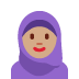 woman with headscarf: medium skin tone 🧕🏽 Discord emoji — free static PNG download