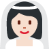 woman with veil: light skin tone 👰🏻‍♀️ Discord emoji — free static PNG download
