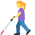 woman with white cane 👩‍🦯 Discord emoji — free static PNG download