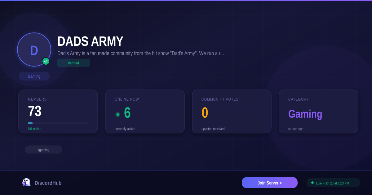DADS ARMY Discord — Best Gaming Server | 8.8K+ Members [2026]