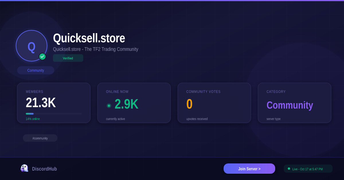 Quicksell.store Discord — Best Community Server | 21K+ Members [2026]