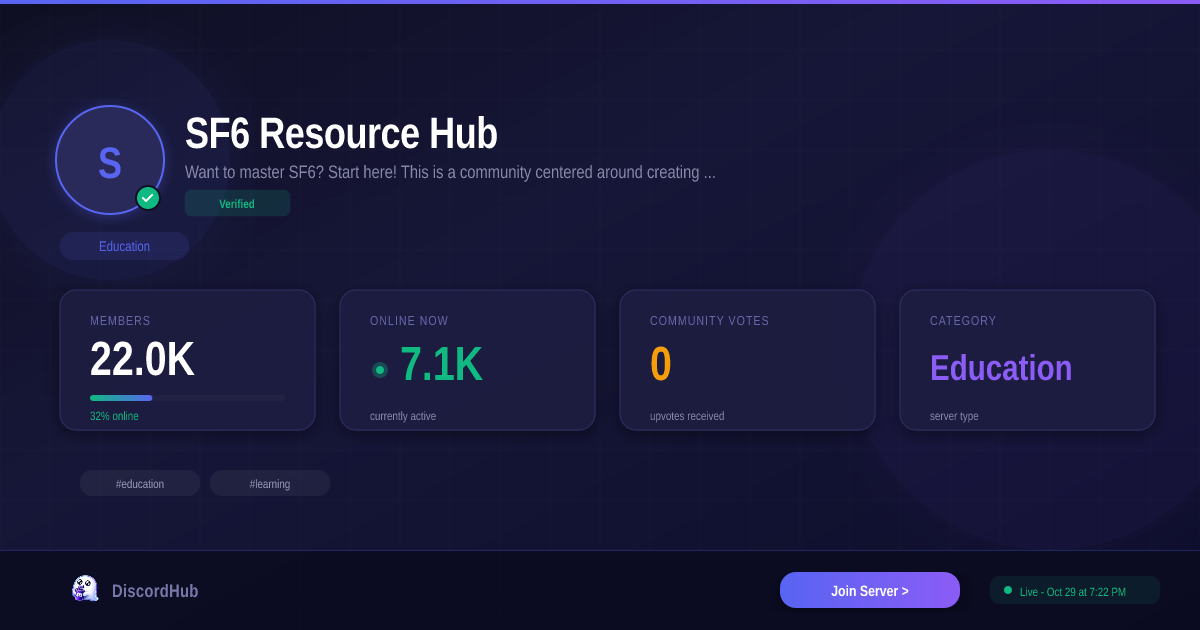 Join SF6 Resource Hub Discord — 22K+ Education Members [Free Invite]