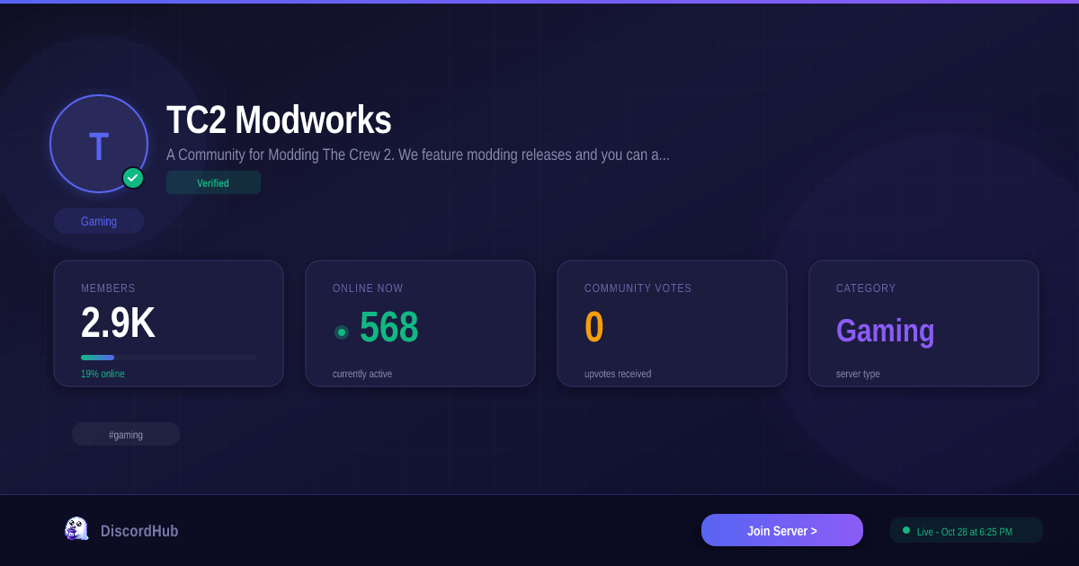 Join TC2 Modworks Discord — 2.0K+ Active Gaming Members [2026]
