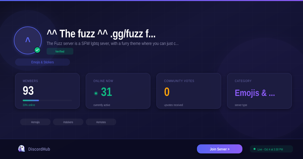 ^ω^ The fuzz ^ω^ .gg/fuzz furry — Popular Emojis & Stickers Discord (1 ...