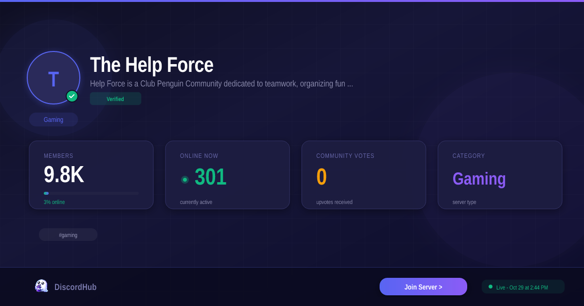 The Help Force Discord — 11K+ Members | #1 Gaming Server [2026]