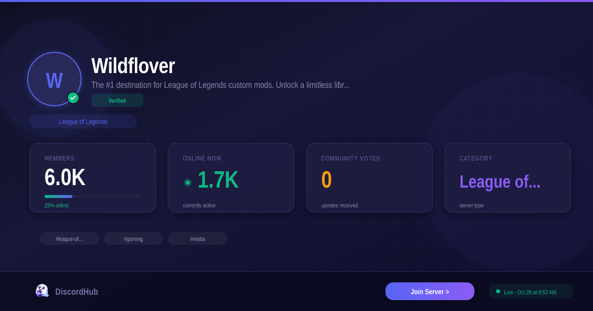 Wildflover Discord — Best League of Legends Server | 6.0K+ Members [2026]